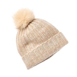 Amicale Cashmere Marl Ladderstitch Cashmere Hat